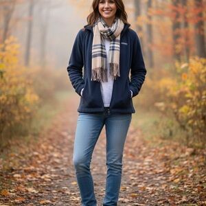 Columbia Women's Benton Springs Fleece Jacket Navy Blue Medium